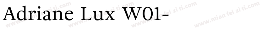 Adriane Lux W01字体转换